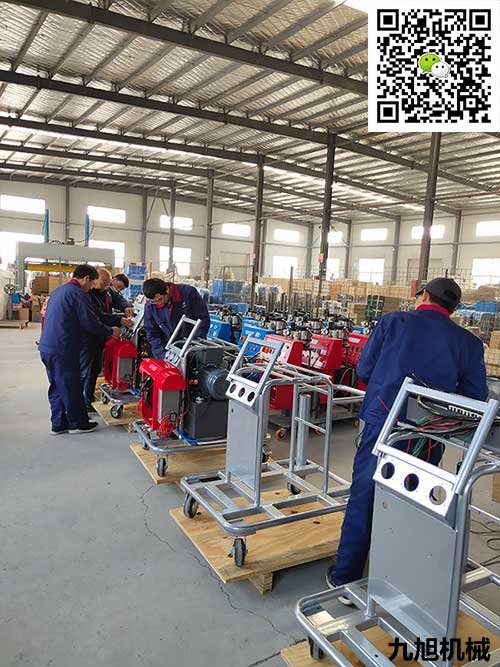 濟南九旭H系列聚脲噴涂機組裝中心