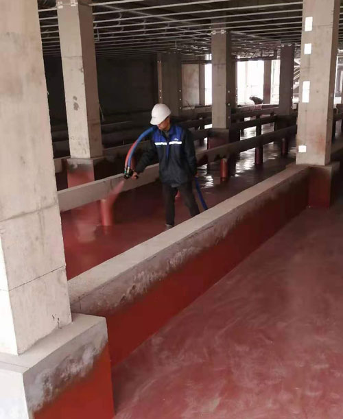 養殖場地面耐磨聚脲噴涂案例